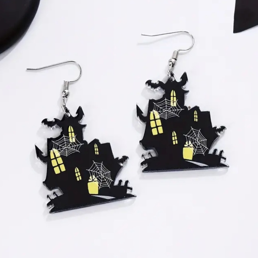 Haunted House Earrings